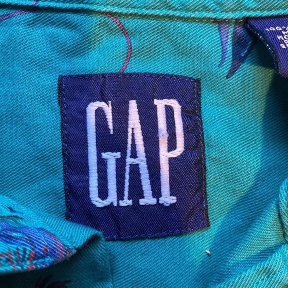 GAP Fishing AOP Long Sleeve Button Down: Size Small - Picture 8 of 12